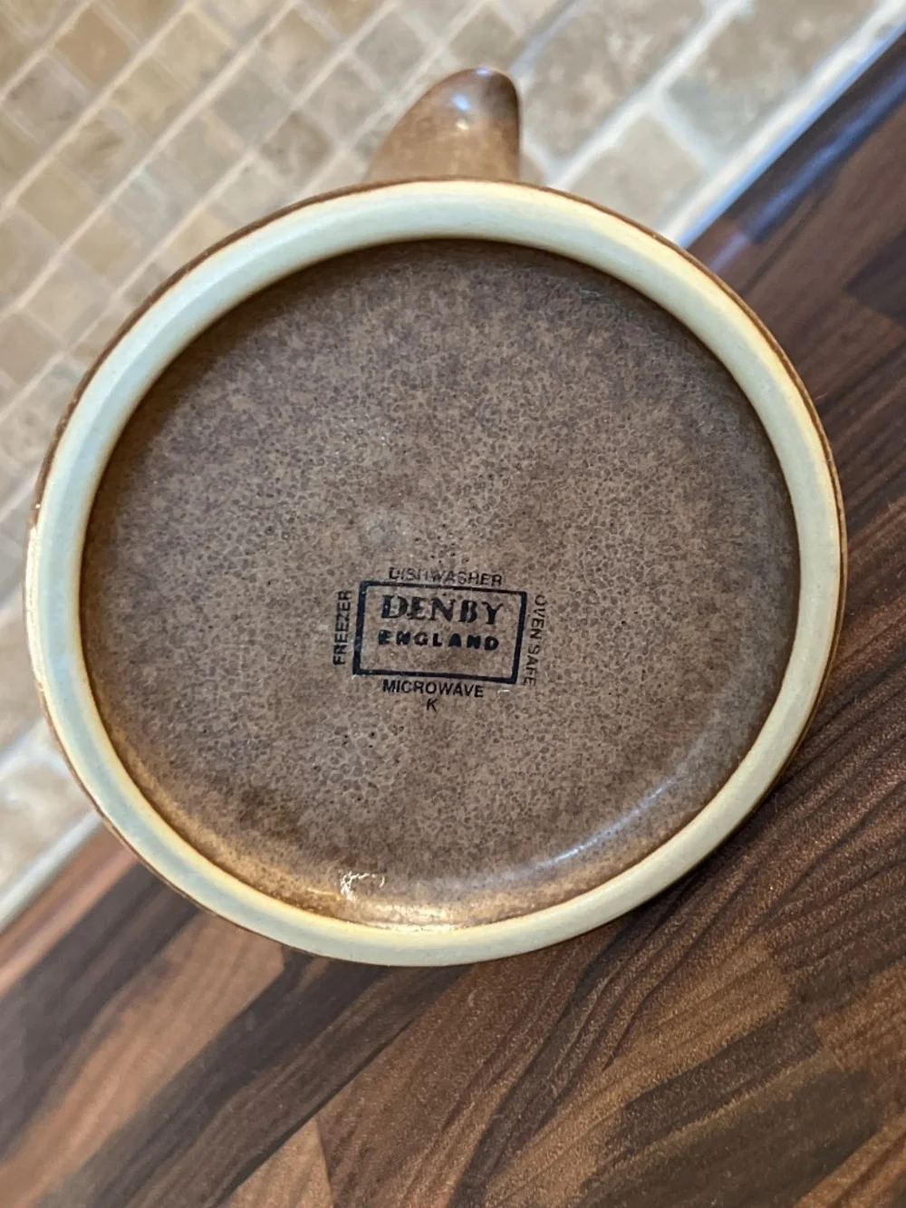 Vintage Denby Langley Energy Stoneware Creamer Jug in Cinnamon